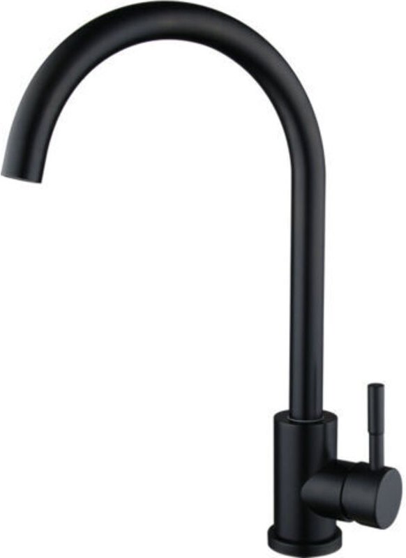 Schwarzer Küchenarmatur, Küchenmischbatterie 360° schwenkbar, Küchenarmatur mit hohem Auslauf, schwarzer Spültischarmatu...