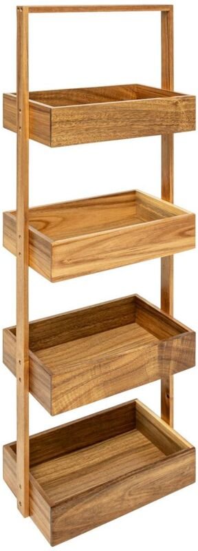 5five Simply Smart - Regal blackacia 4 ebenen 88x26cm aus akazienholz - 5five