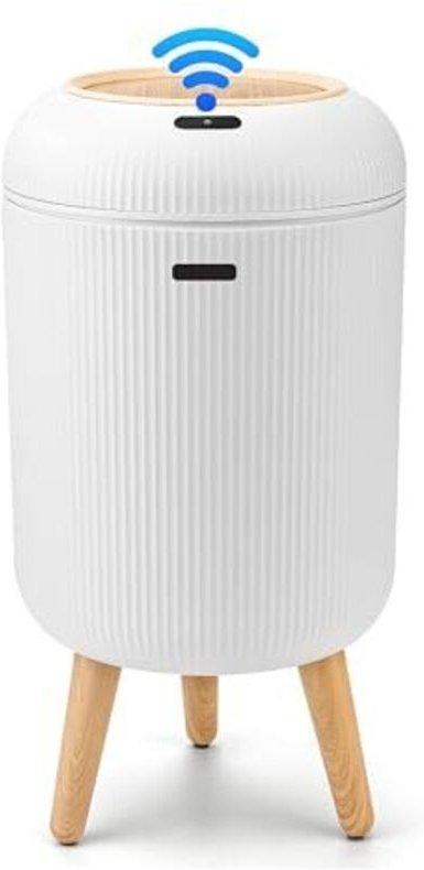 Automatischer Mülleimer mit Sensor 10L - Elektrischer Mülleimer mit Deckel für Küche & Badezimmer - Wasserdicht/Geruchsd...