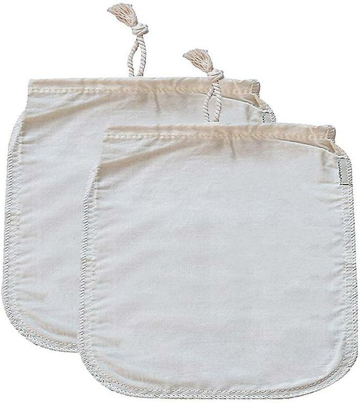 2-teiliges Käsetuch, Käsetuchbeutel aus feinmaschiger Kordel, mehrfach verwendbares Käsetuch zum Filtern, Reus