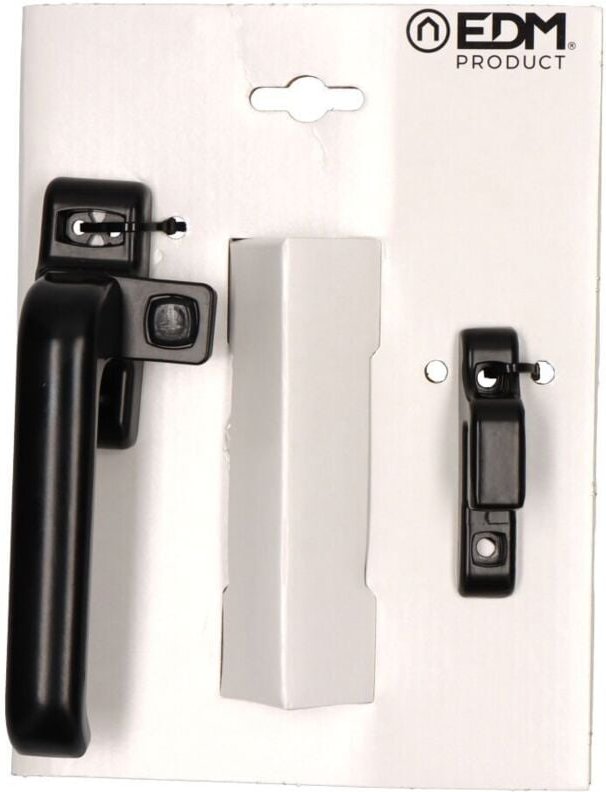 Blisterdruckverschluss EDM 6801 Links Aluminium Schwarz