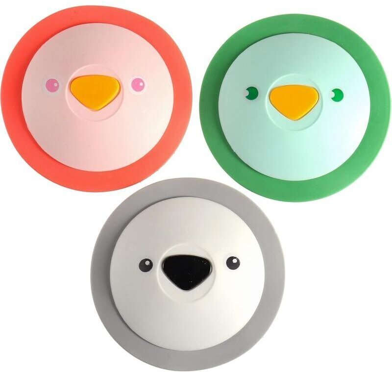 Geruchsneutraler Silikon-Ablaufstopfen für Küchenspülen, Duschabläufe, Badewannen und Waschbecken (3er-Pack)