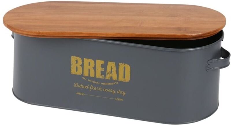 Buri - Brotkasten Bread Brotkorb Brotbehälter Brotkiste Aufbewahrungsbox 46x16x18cm