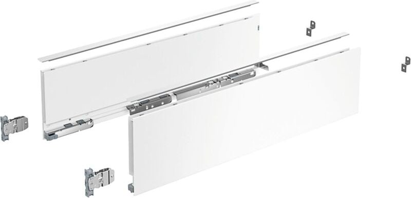 Hettich Zarge AvanTech YOU Set, Höhe 139 mm, NL 400 mm, weiß, links und rechts