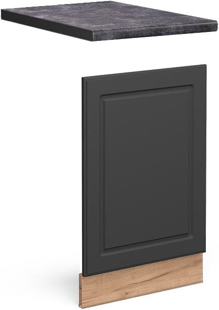 Thumbnail - Vicco - Frontblende Fame-Line, Anthrazit-Gold, 45 cm , ap Anthrazit