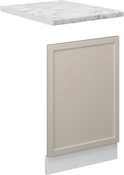 Frontblende Fame-Line, GrauBeige, 45 cm, AP Marmor, Vicco