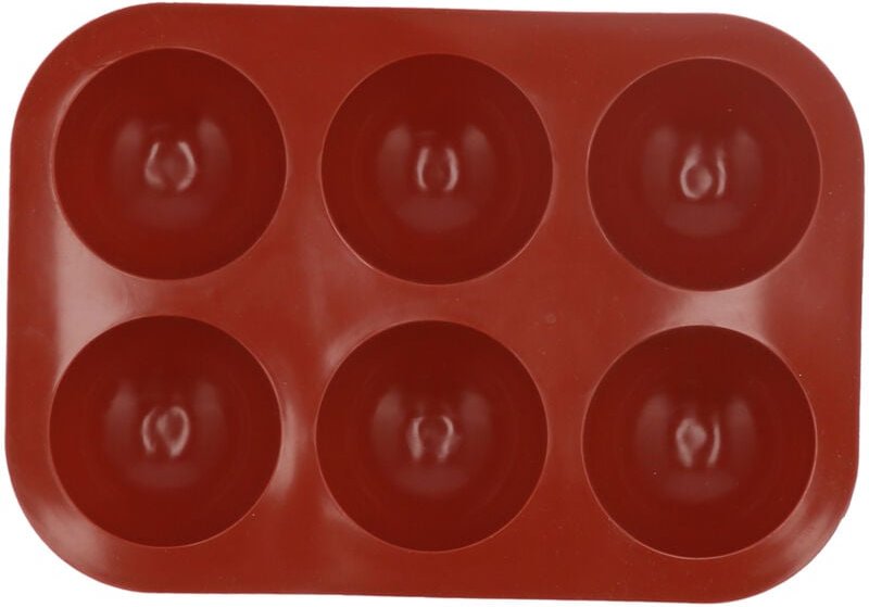 Silikon-Halbkugelform, Kuchenform, Tablett, Schokolade, Seife, Brot, Küchenzubehör (6 kleine Halbkreise)