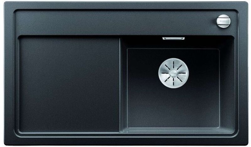 Zenar 45 - Silgranitspüle, 86x51 cm, mit Ablaufsystembedienung, Anthrazit 523781 - Blanco