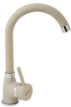 Pyramis - 090911938 Granit Küche und Wasserhahn mit festem Auslauf, Farbe grau