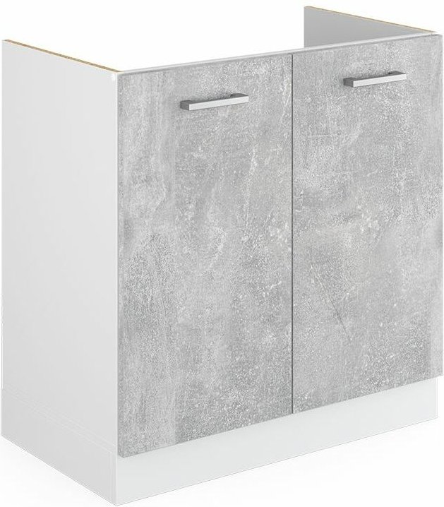 Thumbnail - Spülenunterschrank R-Line, Beton, 80 cm ohne Arbeitsplatte, Vicco