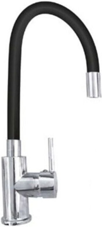 Hochflexibler Auslauf, Einhebel-Küchenarmatur, Schwarz, 1987-1