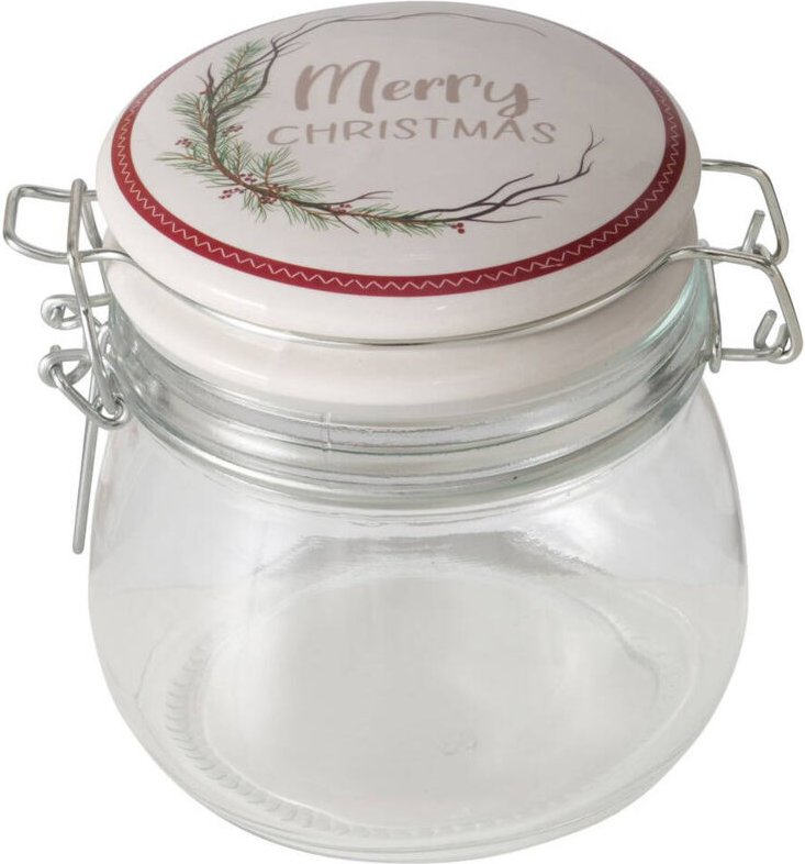 Glasbehälter mit Porzellandeckel charlene, 450 ml