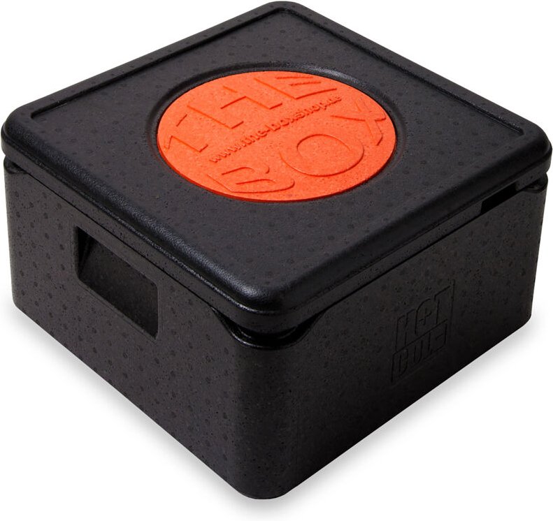 The Box Thermobox Pizza mittel, Volumen: 41 x 41 x 24 cm (21 Liter), Nutzhöhe 17,5 cm - 5 Stück