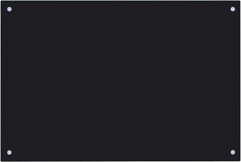 Küchenrückwand Schwarz 90x60 cm Hartglas Vidaxl