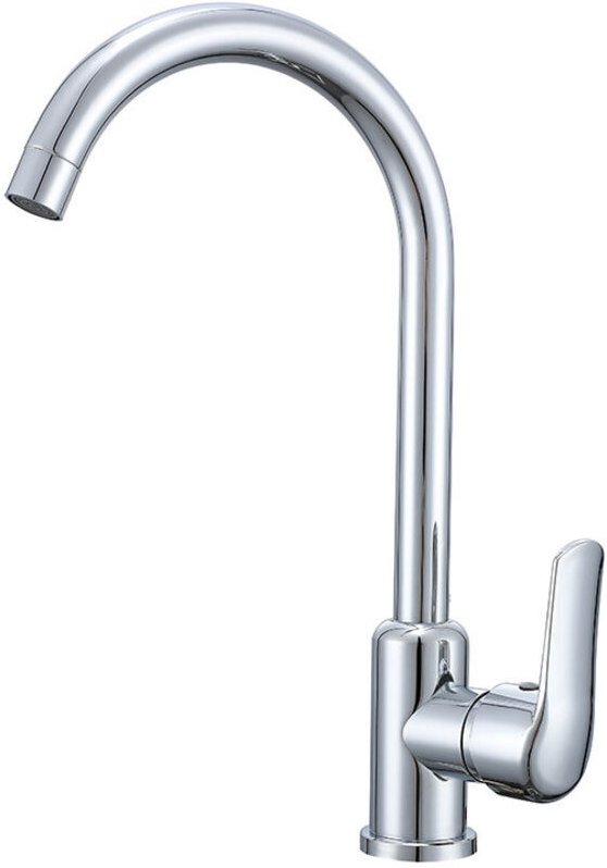 Küchenarmatur mit flexiblem Schlauch (G3/8 x M10), Edelstahl-Küchenarmatur mit 360° schwenkbarem Auslauf, Einhebel-Bogen...