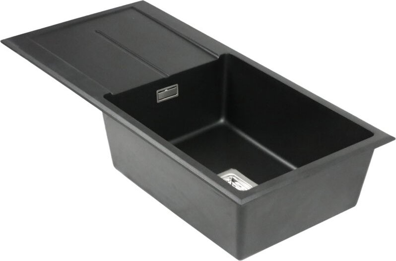 Stabilo-sanitaer - Einbauspüle 'Barbados' rechts mit Zubehör Granitoptik