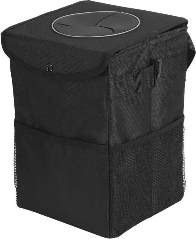 Auto-Mülleimer-Mini-Organizer Compact Schwarz (8293)