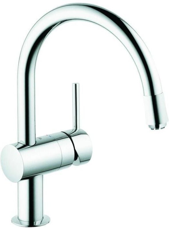 Minta 1-Loch-Einhand-Spültischbatterie, C-Auslauf, Chrom 5,0l/min, Niederdruck - Grohe