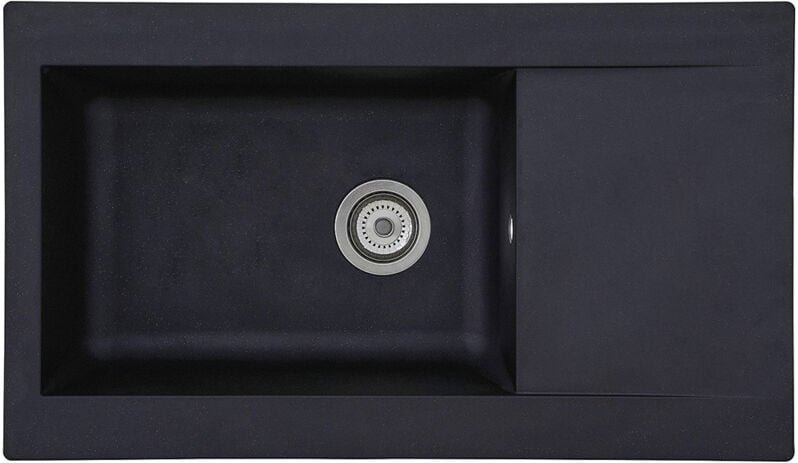 Respekta Einbauspüle Denver 86x50x20 cm, schwarz