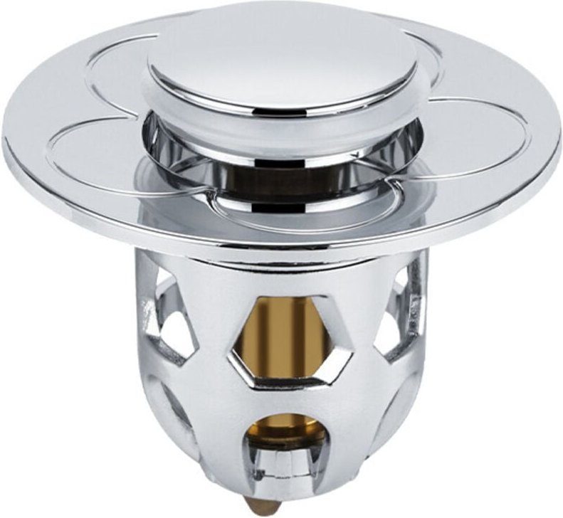 Csparkv - 2 Stück Universal-Pop-Up-Spülbeckenablauf, Pop-Up-Spülbeckenablauf mit Anti-Verstopfungsfilter, Anti-verstopft...