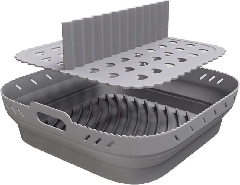 SEAFRONT Quadratische Heißluftfritteuse, Silikonmaterial, hitzebeständige Eigenschaften, ideal zum Backen, Kochen und Zu...