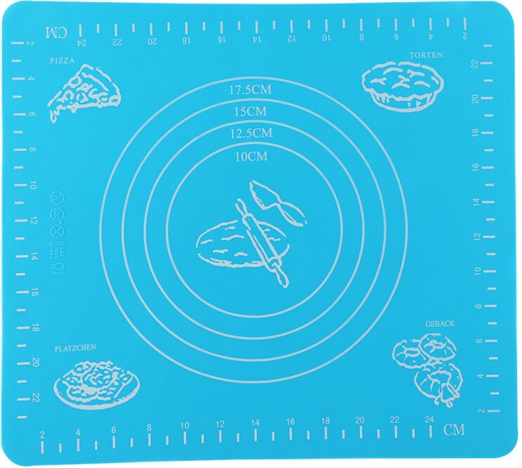 Thumbnail - Backmatte, Silikon-Backmatte mit Messmarkierungen, rutschfeste Silikon-Backmatte, antihaftbeschichtet, -40 °C bis 230 °C...