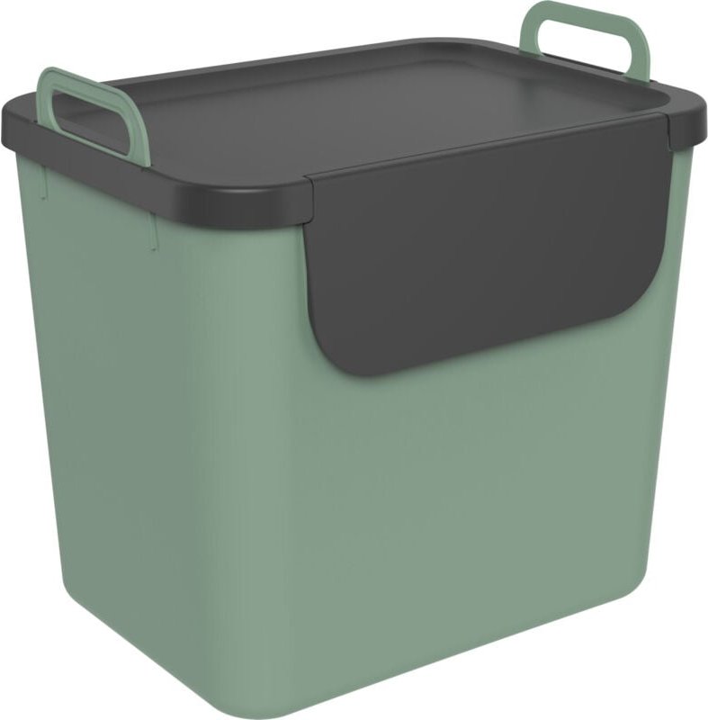 Mülltrennungssystem Jive 30 l grünschwarz Recyclingbehälter - Rotho