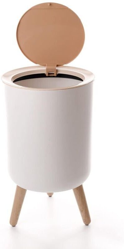 7-Liter-Abfalleimer mit Push-to-Open-Deckel. Moderner, minimalistischer Abfalleimer für Küche, Bad, Schlafzimmer, Wohnzi...