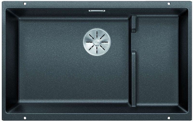 Subline 700 - Silgranitspüle, 73x46 cm, mit Zubehör, Schwarz 526003 - Blanco