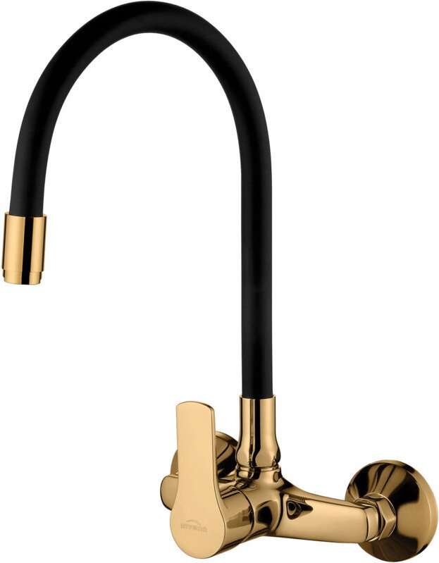 Verso Küchenspültischarmatur mit flexiblem Auslauf, goldfarben