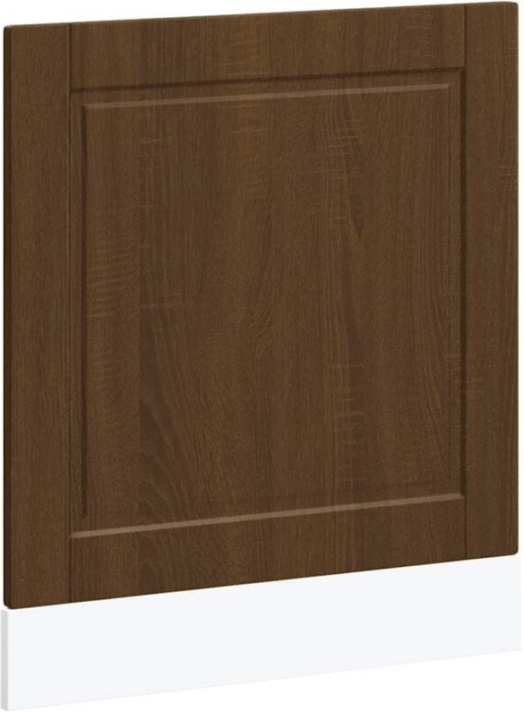 vidaXL Geschirrspülerblende Porto Braun Eichen-Optik 60x1,5x67 cm