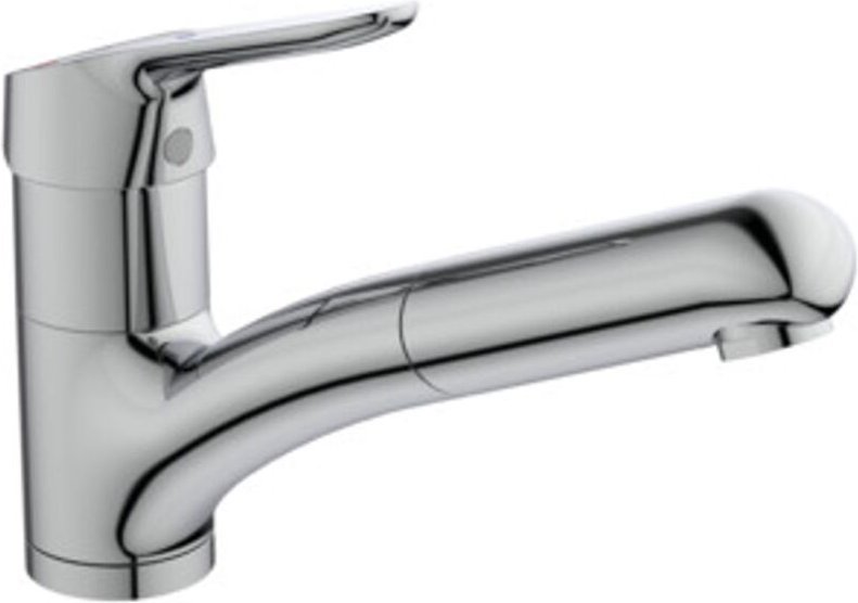 Ideal Standard - CeraFlex - Spültischarmatur mit ausziehbarer Geschirrbrause, BlueStart, chrom BC143AA