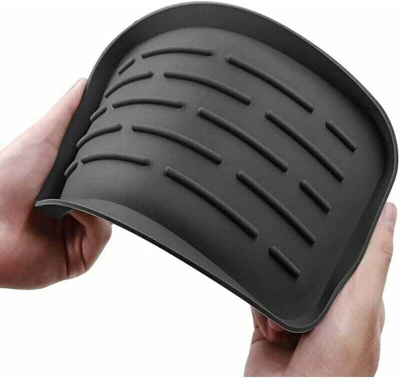 ZVD Silikon-Abtropfmatte – Spülbecken-Organizer für Schwämme, Bürsten, Seife, Weinglas-Trockenmatte, rutschfester Schwam...