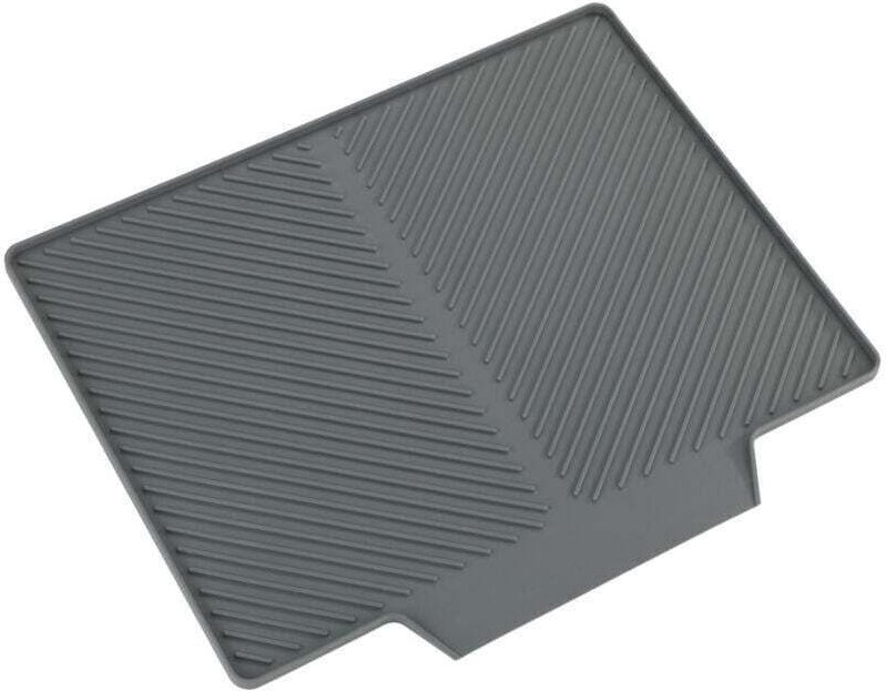 Nelia Abtropfmatte, gerillte Gummistruktur, schnelltrocknend, Oberfläche für optimalen Wasserablauf, seitliche Verlänger...