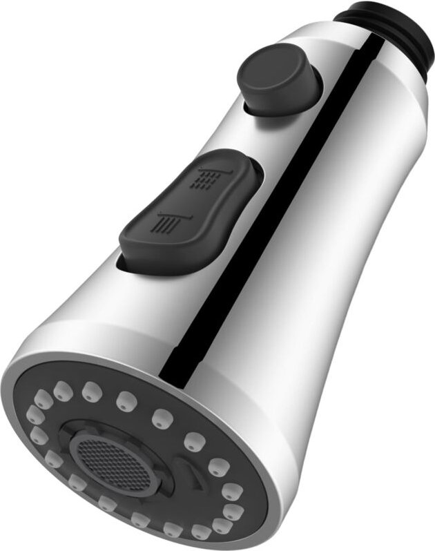 3-Wege-Küchenarmatur-Ersatz, Männliches Gewinde, Universelle G1/2-Ziehdusche für Küchenmischer, Chrom.