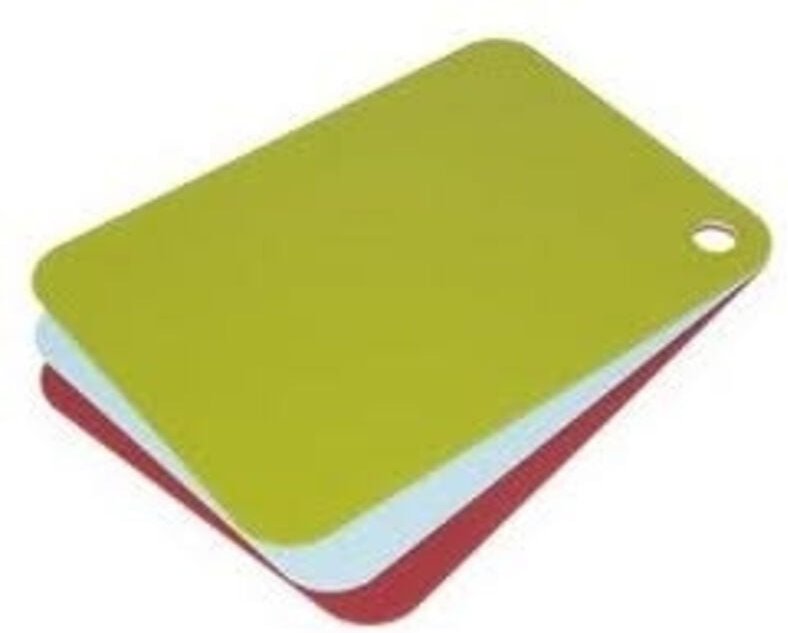 Set de 3 Schneidebretter Joseph Joseph Pop, messerscharfe Oberfläche, farblich gekennzeichnet de für bestimmte Aufgaben,...