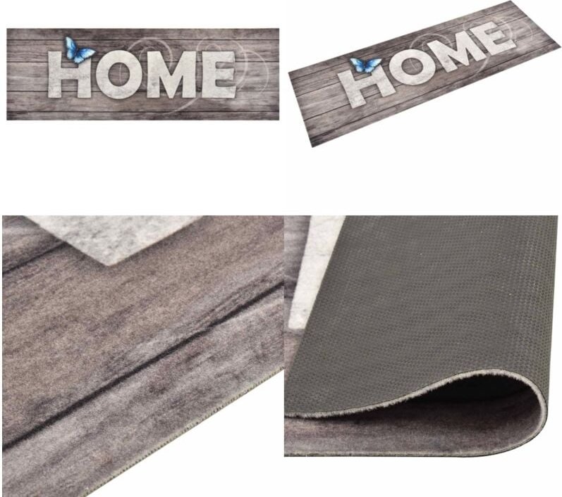 Küchenbodenmatte Waschbar Home 60x180 cm - Bodenmatte - Küchenmatte - Türmatte - Wohnraumteppich - Flurreinwand - Home &...