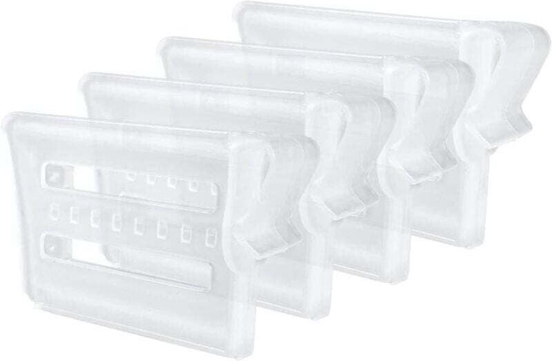 KZQ - 4 divisori regolabili per frigorifero, divisori per cassetti in plastica mantengono i ripiani in ordine in cucina ...