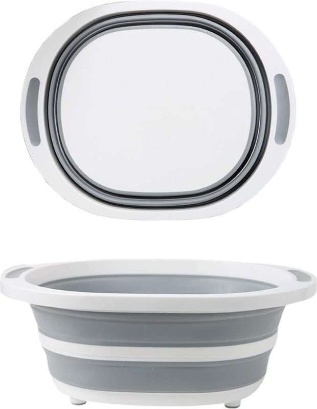 Faltbares Abtropftablett, Schneidebrett-Kombination, 10 l, tragbares Waschbecken, zusammenklappbare Abtropfschale über d...