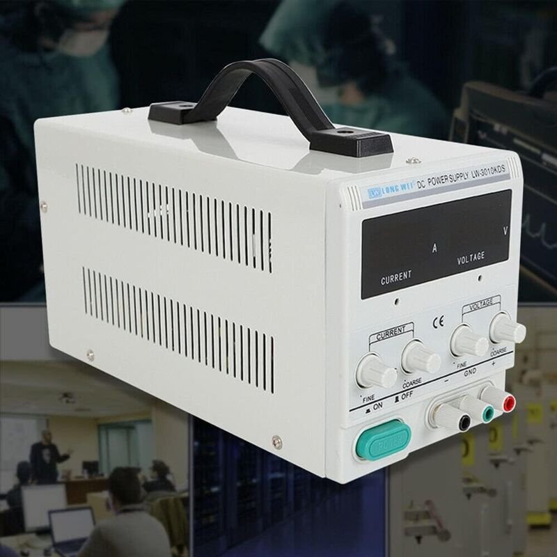 Labornetzteil, DC 30 V 10 A Netzteil mit einstellbarem Transformator Netzteil mit stabilisierter Digitalanzeige Labornet...