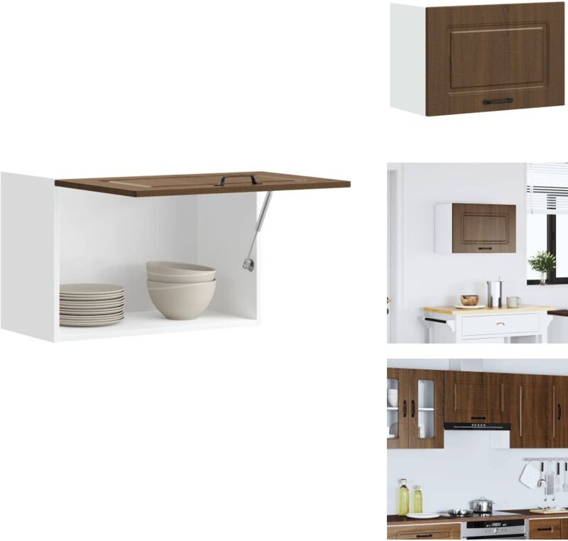 Küchen-Hängeschrank Kalmar Braun Eichen-Optik Holzwerkstoff - Küchen-Wandschrank - Küchen-Wandschränke - Wandschrank Küc...