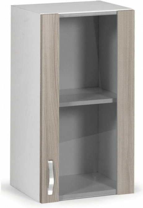 Argonauta - Küchenwandschrank aus Melaminholz 1 Tür Vitrine Ulme cm 40x32xH 72