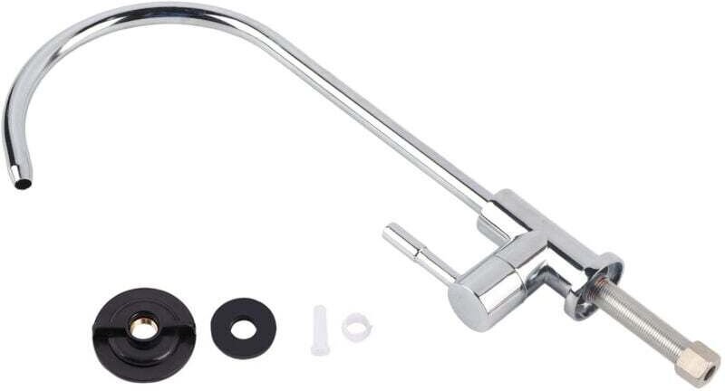 Robinet Évier Cuisine 1/4" Alliage Zinc Chrome Filtre Eau Potable Osmose Inverse RO