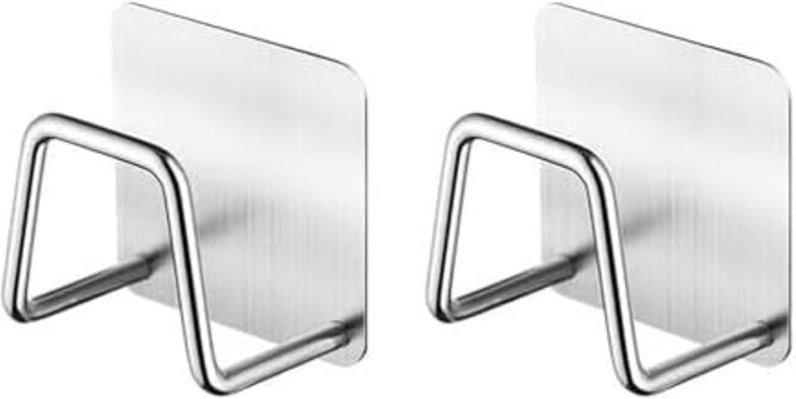 Csparkv - 5 x 3,5 x 5 cm, 2 Stück Küchenschwammhalter, Küchenspüle-Schwammhalter, wasserdichter Haken, Küchenzubehör für...