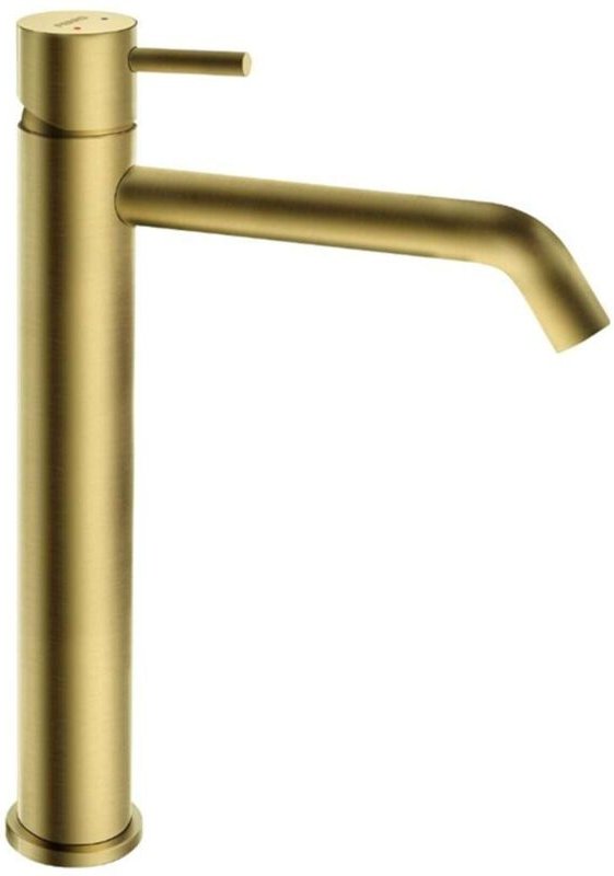 Novaservis Ferro Ciriculus - Waschtischarmatur mit Click-Clack-Ablaufgarnitur, gebürstetes Gold BCK2LBG