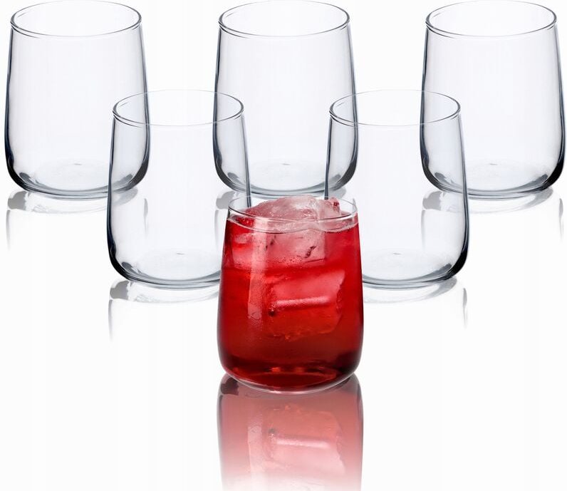 Kadax - Wassergläser, Set von 6, Trinkgläser, Saftgläser aus Glas, Gläser 330ml