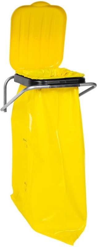 Wandmontierter Abfalltrennhalter, gelb - 120L Säcke