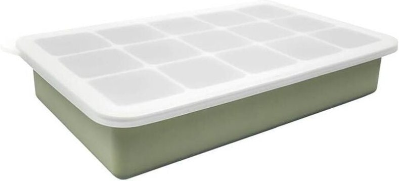 Eiswürfelform, 15 Fächer mit Deckel, lebensmittelechtes Silikon, wiederverwendbar, für kalte Getränke, Whisky, Cocktails...