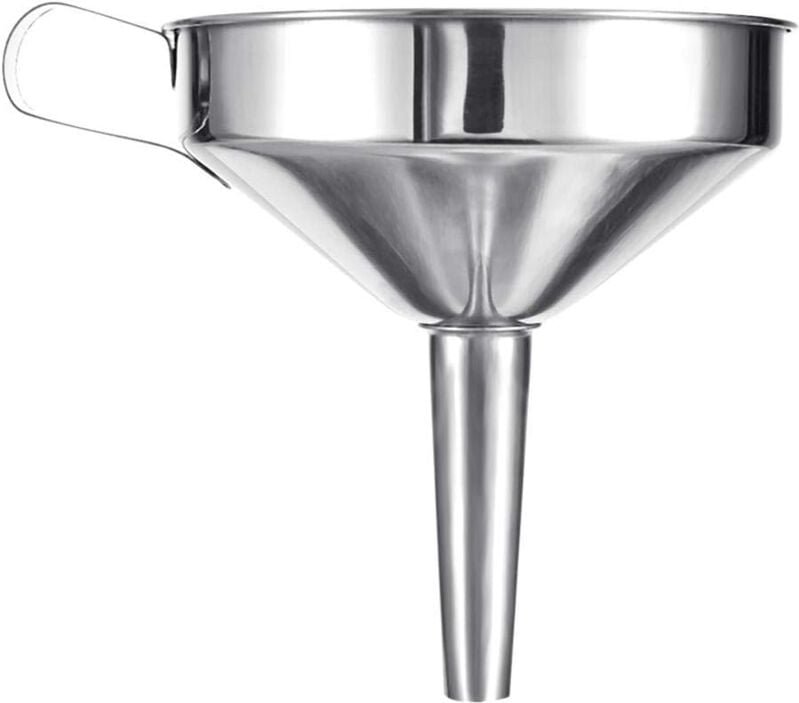 Thumbnail - INOX-Trichter für Marmelade, Küchenfilter, Filtertrichter, INOX-Küchentrichter mit Filter zum Kochen, Umfüllen von Flüss...