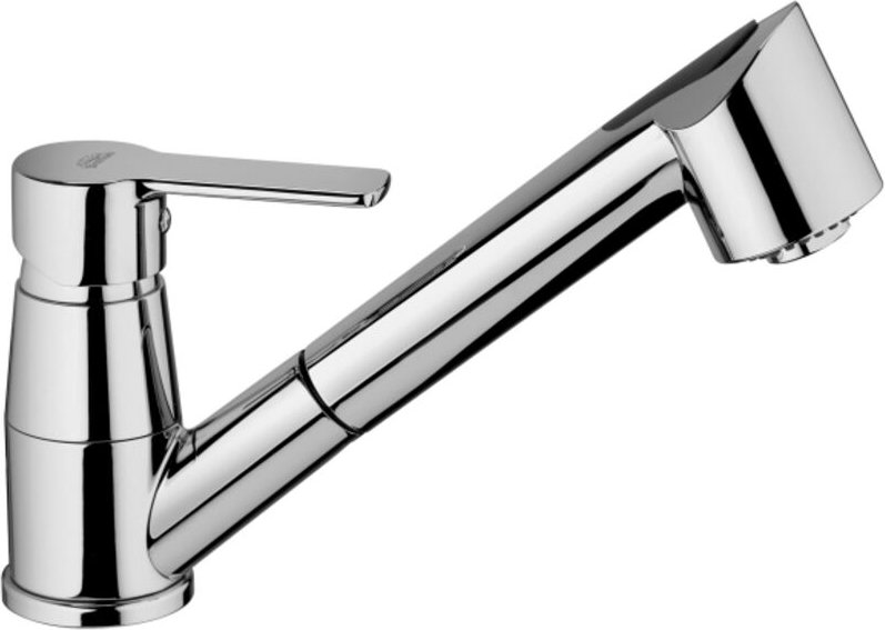 Küchenspülmischer mit ausziehbarer Dusche Paffoni Red RED183CR Chrom